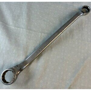 Vtg New Britain NDF-108 Offset Box Wrench 7/8 , 3/4 USA Alloy Steel ~11" tool